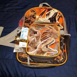 Dinosaur Backpack - Orange